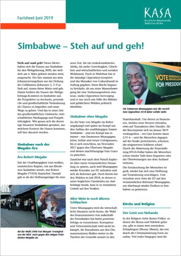 Factsheet „Simbabwe - Steh auf und geh!“