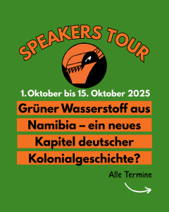 Ankündigung: Speakers Tour im Oktober zu Namibia