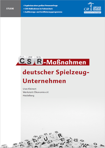 Studie „CSR-Maßnahmen deutscher Spielzeug-Unternehmen“